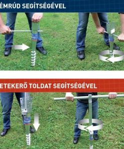 Talajcsavar tönkalapozás