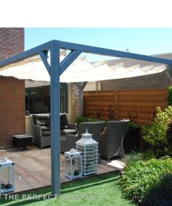 Elhúzható pergola árnyékoló 290x400cm terasz napvédelem