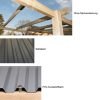 Garázstető szerkezete Weka carport 617