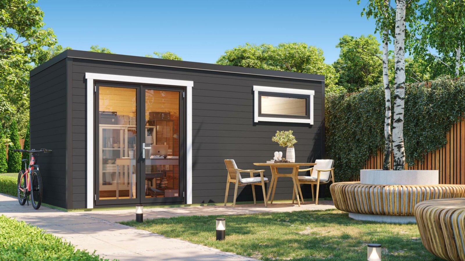 Weka designhaus S445 faház homeoffice