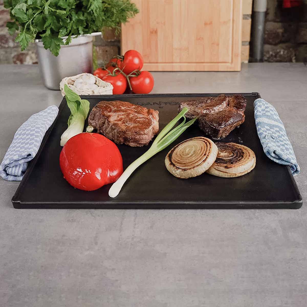 Öntöttvas-sütőlap-Santos-grillplatte-S-széria